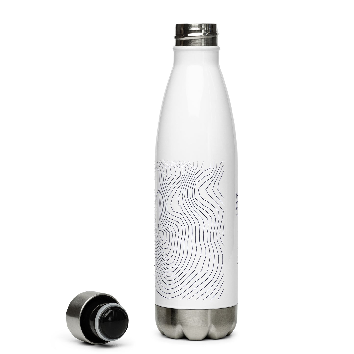 Coniston Old Man Sleek Hydration Stainless Steel Bottle - Minimalist Adventure Gear - Dark Blue