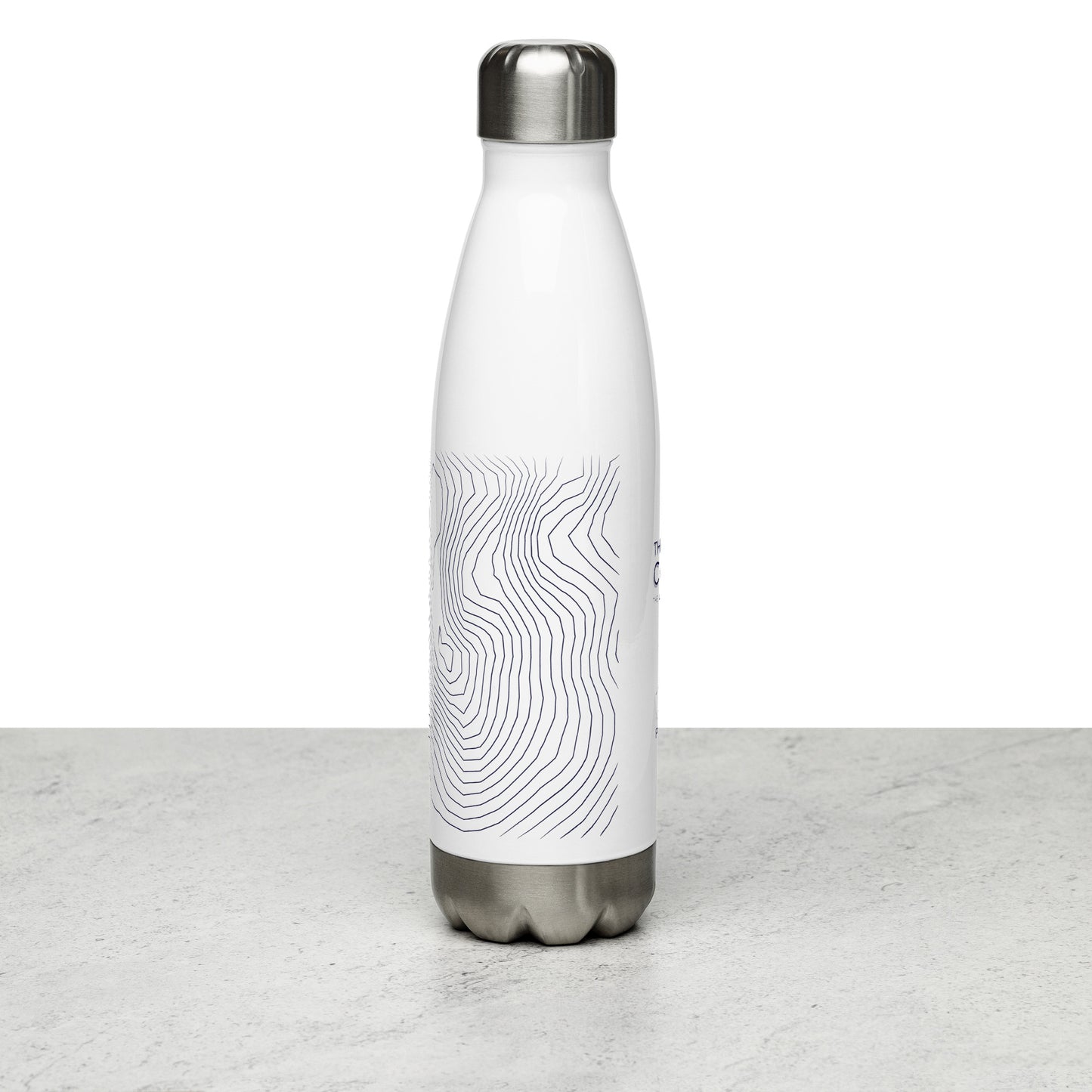 Coniston Old Man Sleek Hydration Stainless Steel Bottle - Minimalist Adventure Gear - Dark Blue