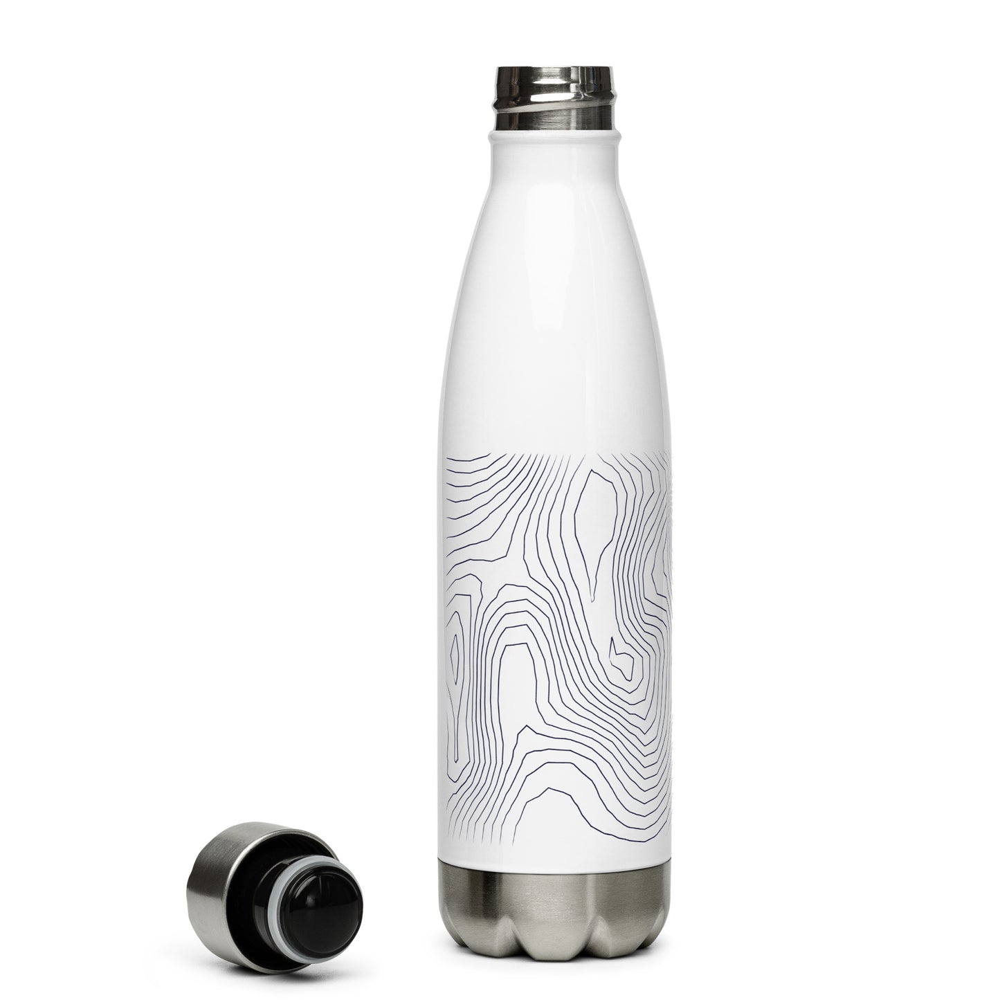 Coniston Old Man Sleek Hydration Stainless Steel Bottle - Minimalist Adventure Gear - Dark Blue