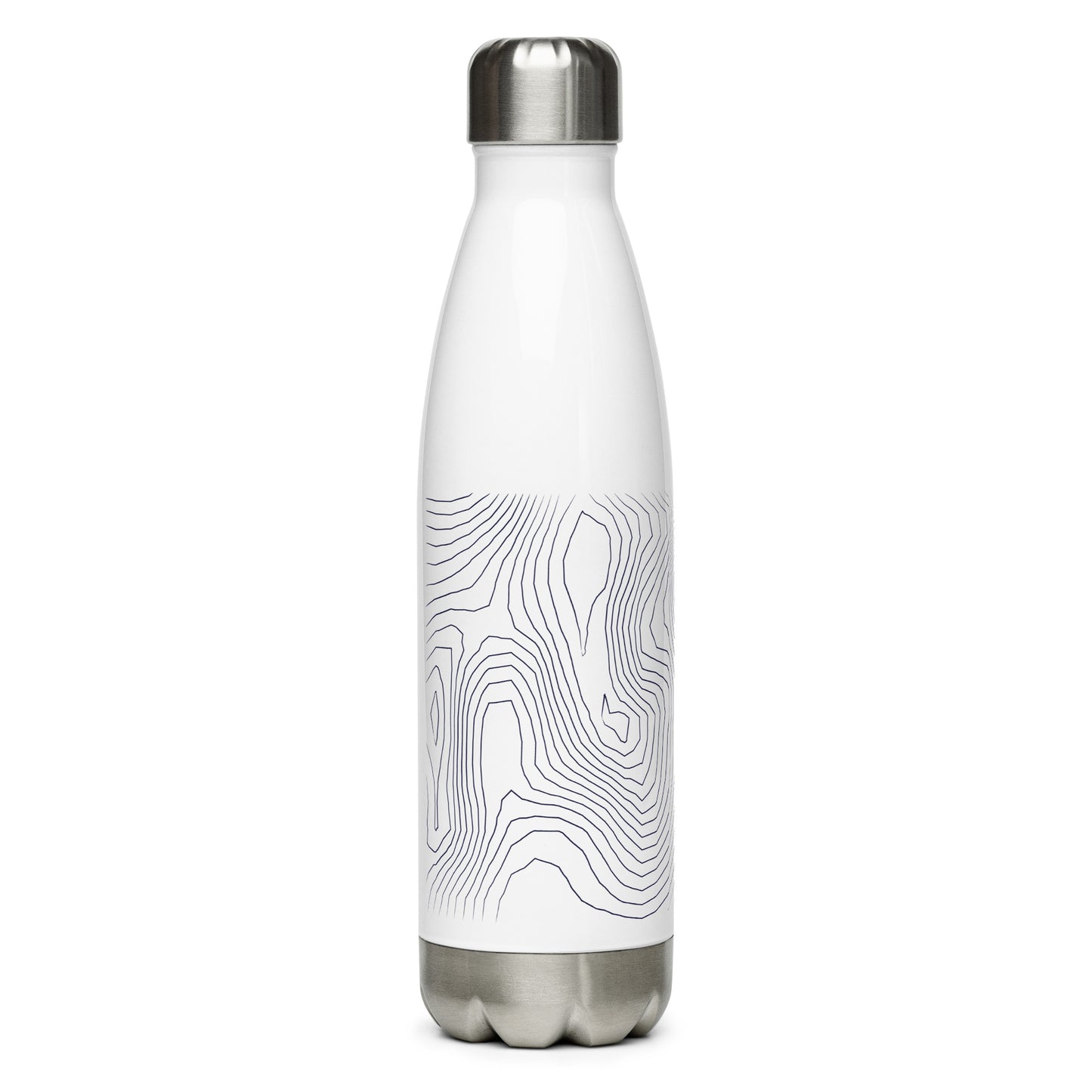 Coniston Old Man Sleek Hydration Stainless Steel Bottle - Minimalist Adventure Gear - Dark Blue