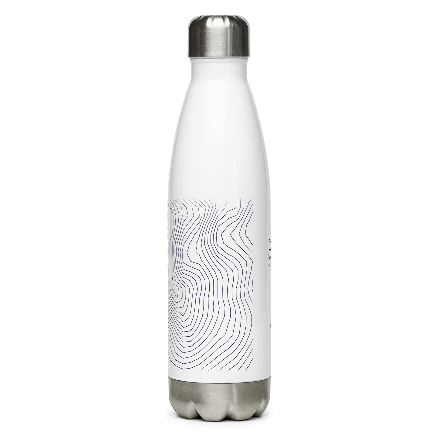 Coniston Old Man Sleek Hydration Stainless Steel Bottle - Minimalist Adventure Gear - Dark Blue