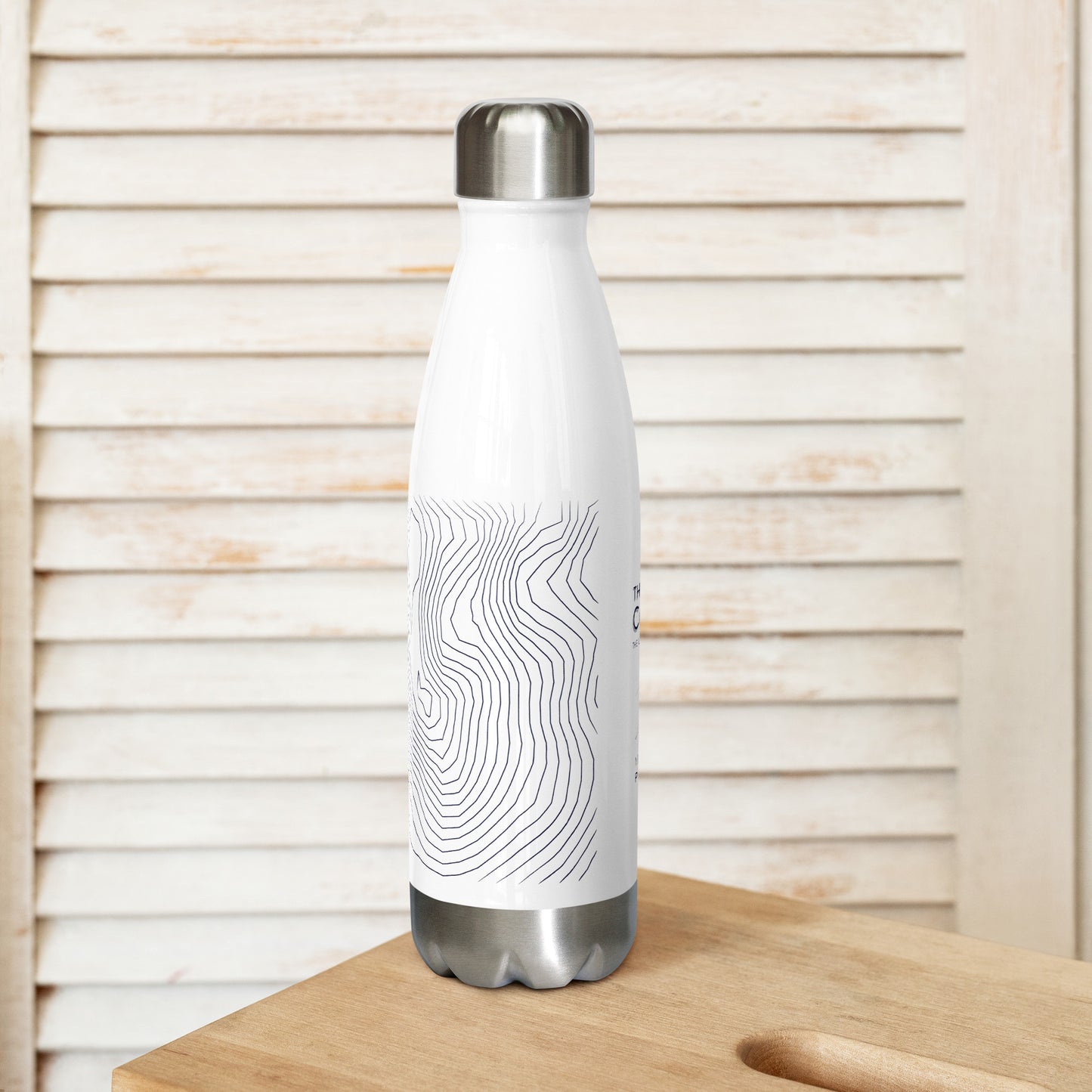 Coniston Old Man Sleek Hydration Stainless Steel Bottle - Minimalist Adventure Gear - Dark Blue