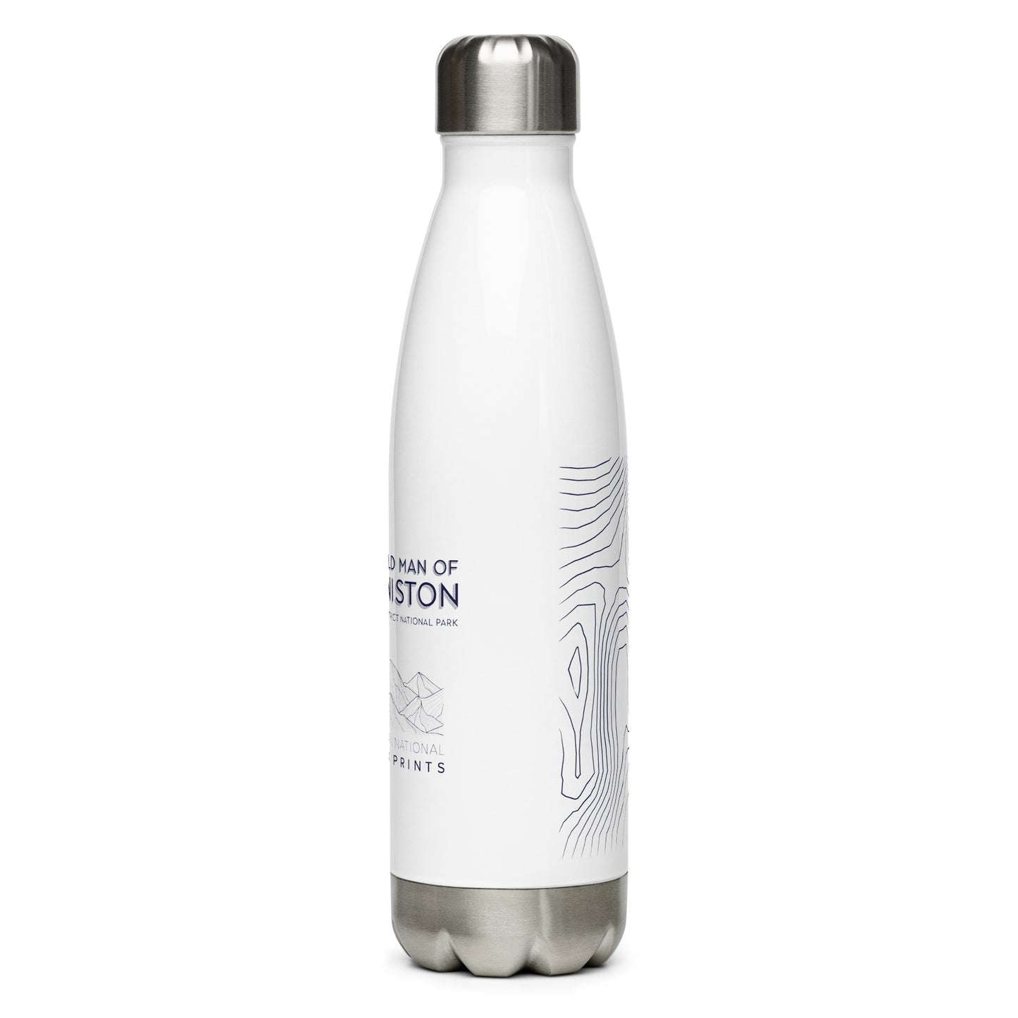 Coniston Old Man Sleek Hydration Stainless Steel Bottle - Minimalist Adventure Gear - Dark Blue