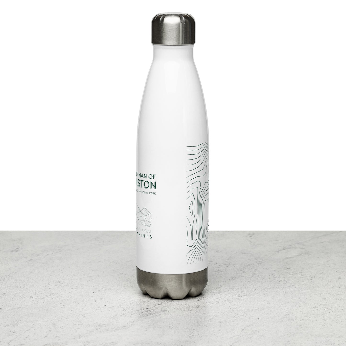 Coniston Old Man Sleek Hydration Stainless Steel Bottle - Minimalist Adventure Gear - Green