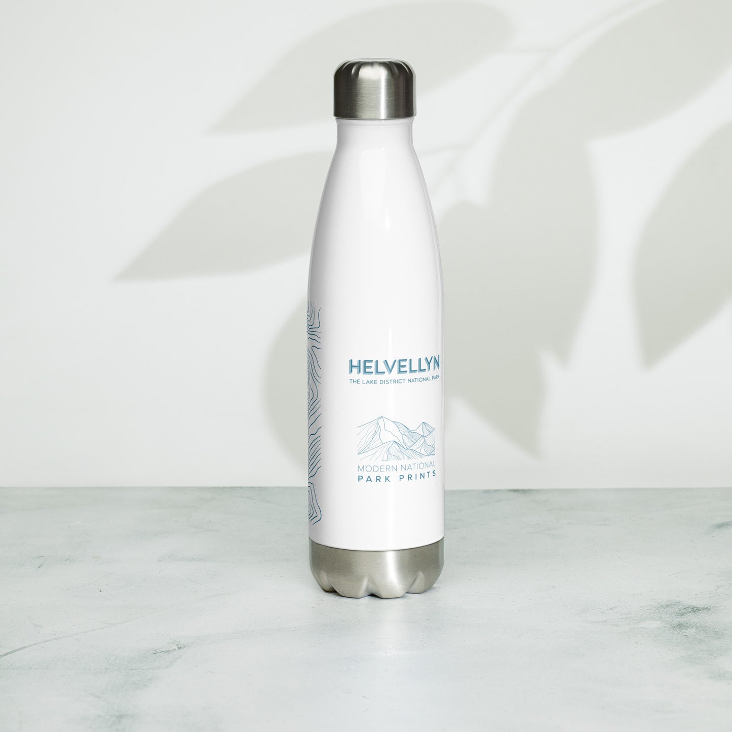 Helvellyn Sleek Hydration Stainless Steel Bottle - Minimalist Adventure Gear - Light Blue