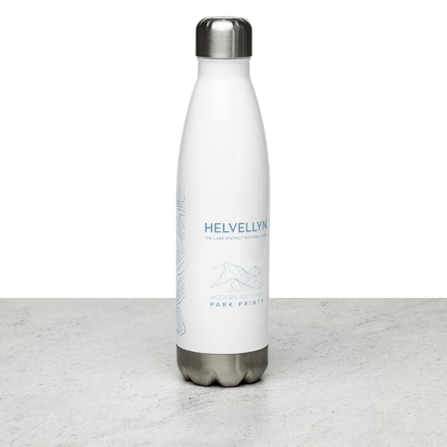 Helvellyn Sleek Hydration Stainless Steel Bottle - Minimalist Adventure Gear - Light Blue