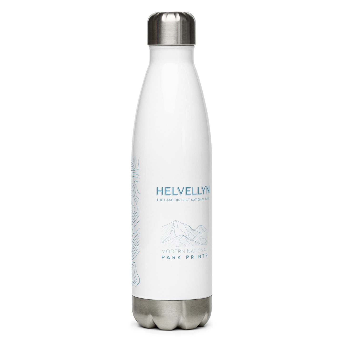 Helvellyn Sleek Hydration Stainless Steel Bottle - Minimalist Adventure Gear - Light Blue