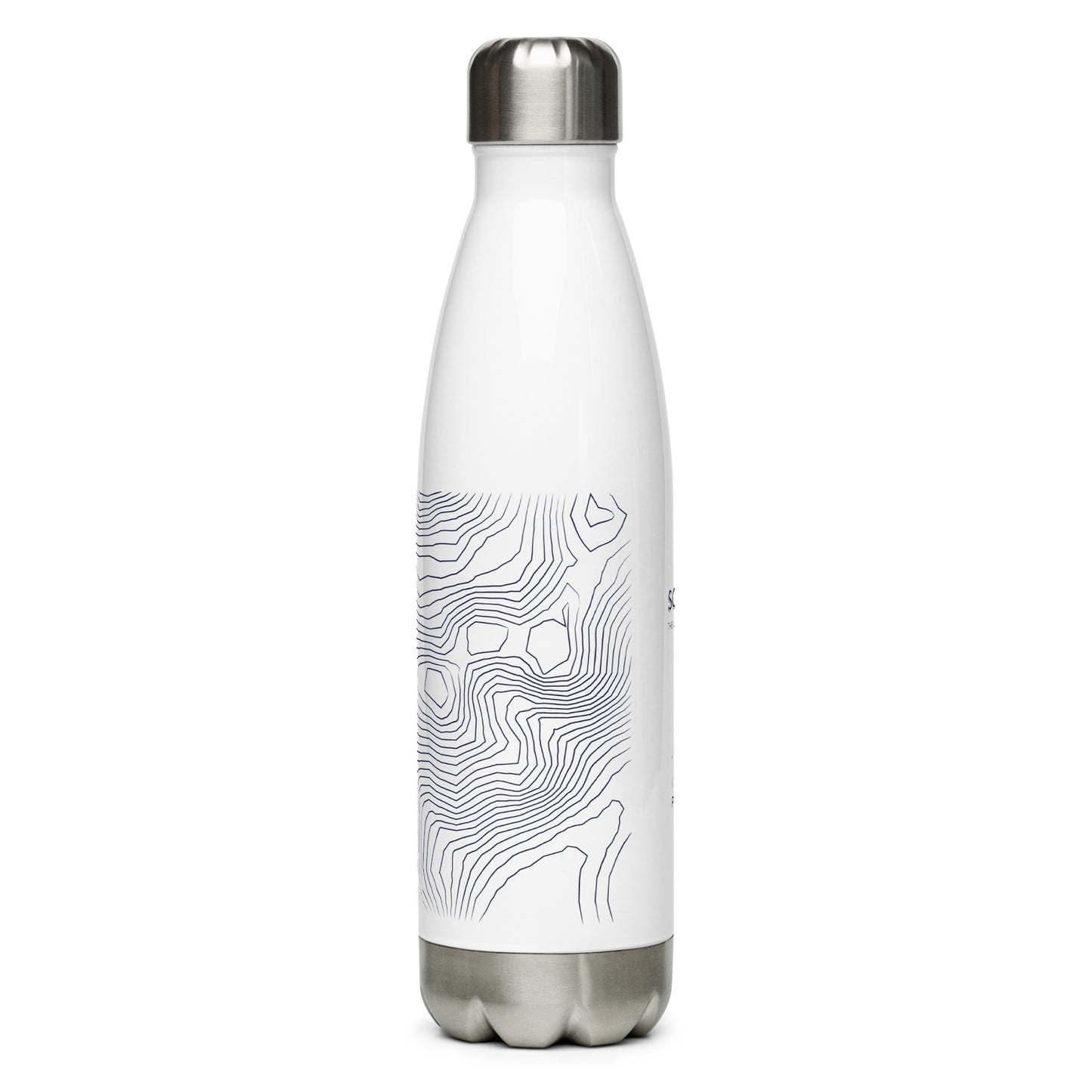 Scafell Pike Sleek Hydration Stainless Steel Bottle - Minimalist Adventure Gear - Dark Blue