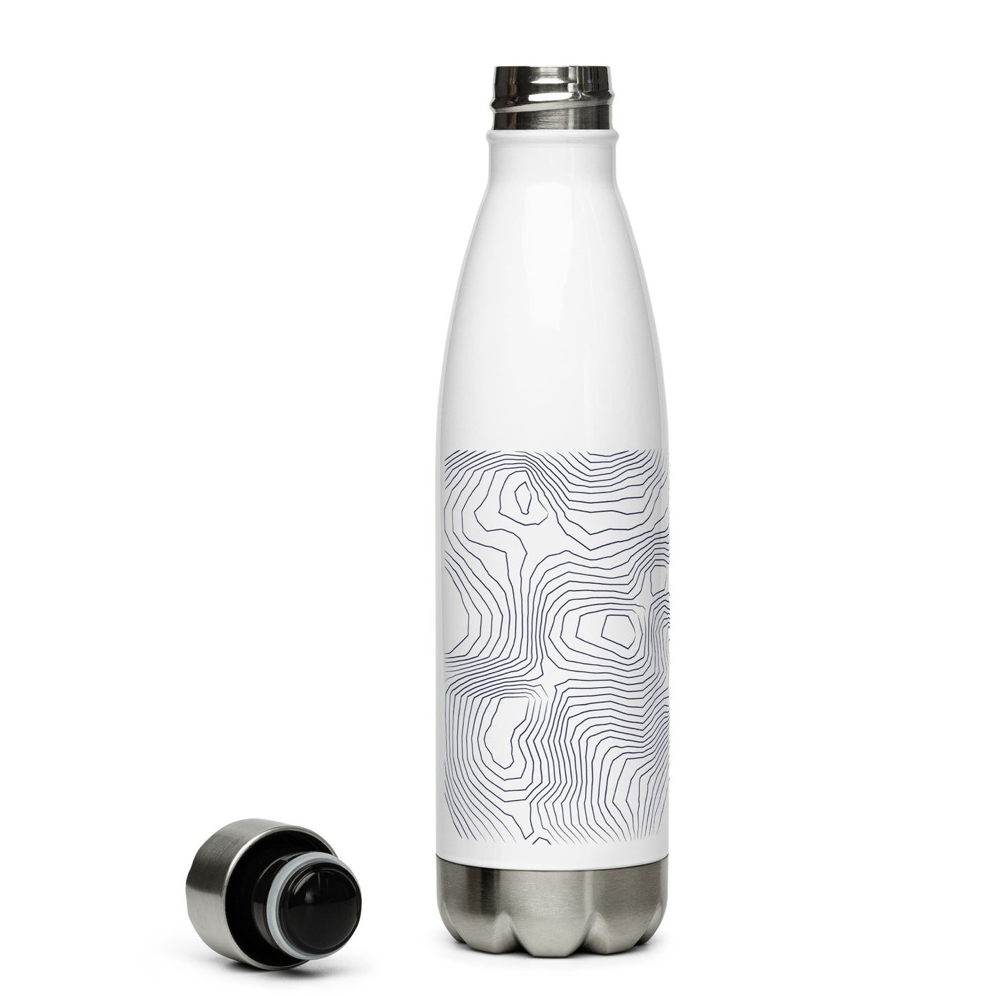 Scafell Pike Sleek Hydration Stainless Steel Bottle - Minimalist Adventure Gear - Dark Blue