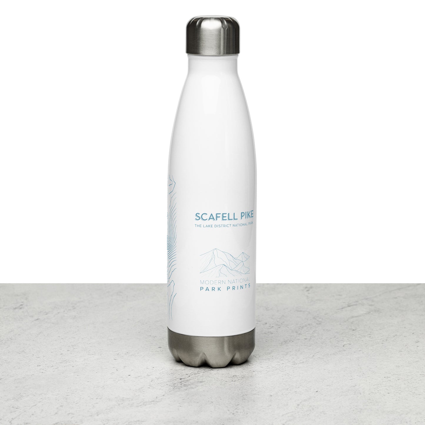 Scafell Pike Sleek Hydration Stainless Steel Bottle - Minimalist Adventure Gear - Light Blue