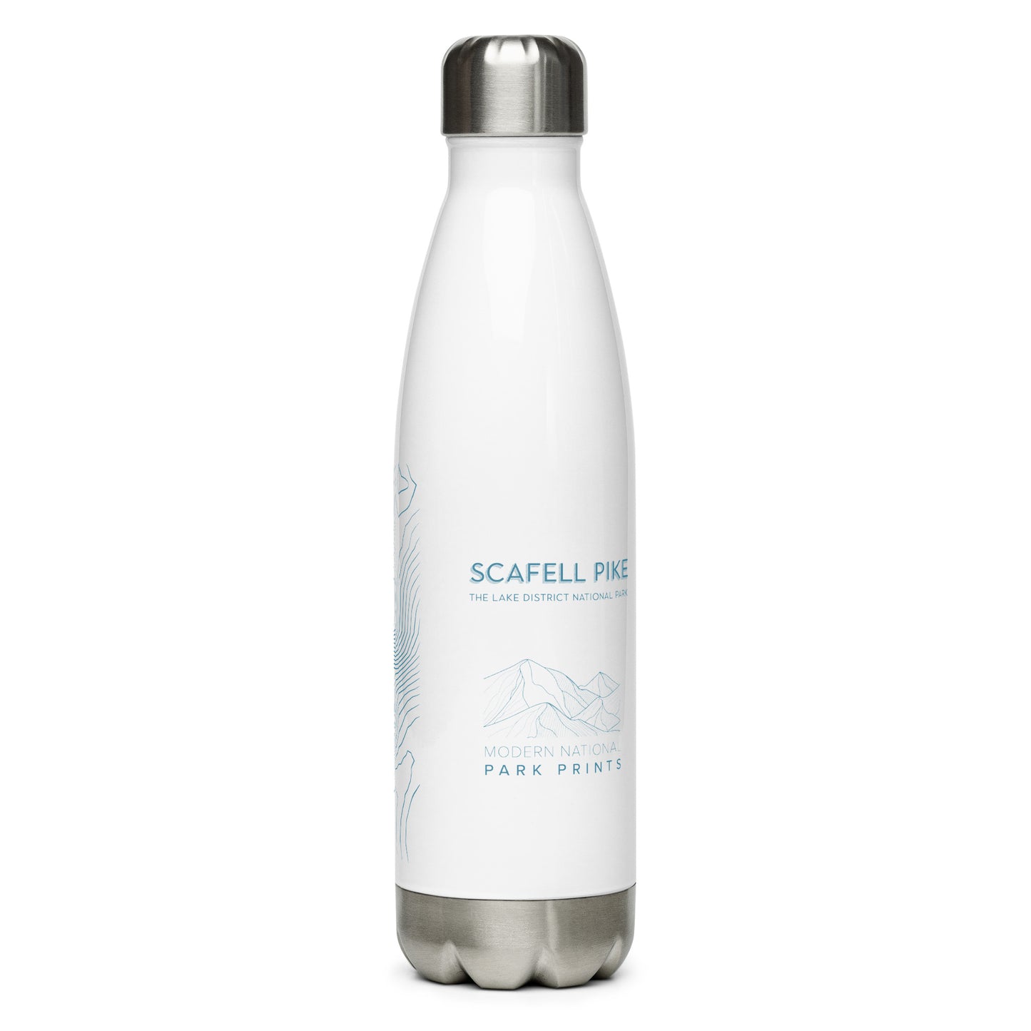 Scafell Pike Sleek Hydration Stainless Steel Bottle - Minimalist Adventure Gear - Light Blue